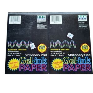 Gel-ink Paper Notepad Black 80 Sheets